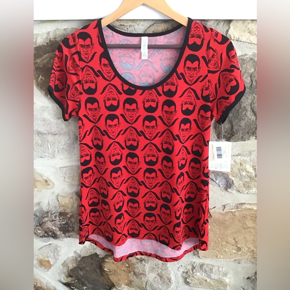 Lularoe classic tee Red Halloween Women's Top #10